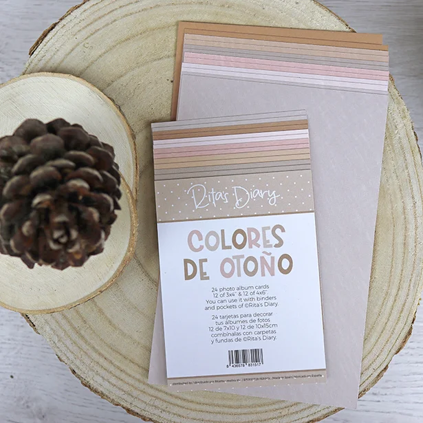 Set de tarjetas Colores de Oto&ntilde;o