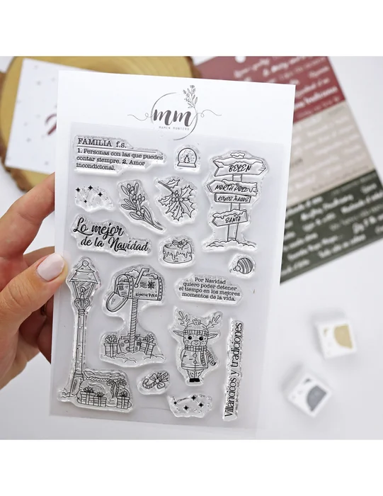 Set de sellos Mistletoe & Holly