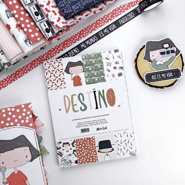 Bloc peque&ntilde;o Destino para scrapbooking