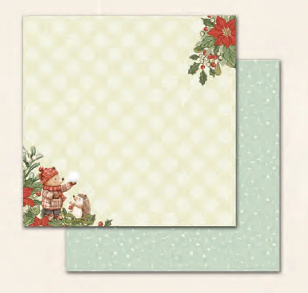 Salted Caramel Paper pad  - 12 hojas impresas a doble cara a color -24 diseños