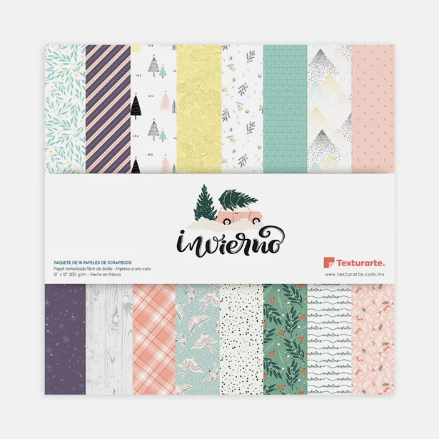 Pad de 16 hojas una vista Invierno 12&Prime; x 12&Prime;