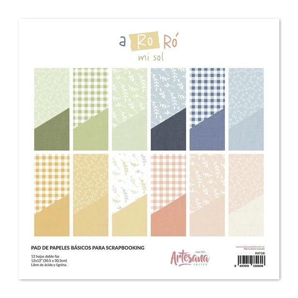 Pad de papeles b&aacute;sicos doble faz A Ro R&oacute;