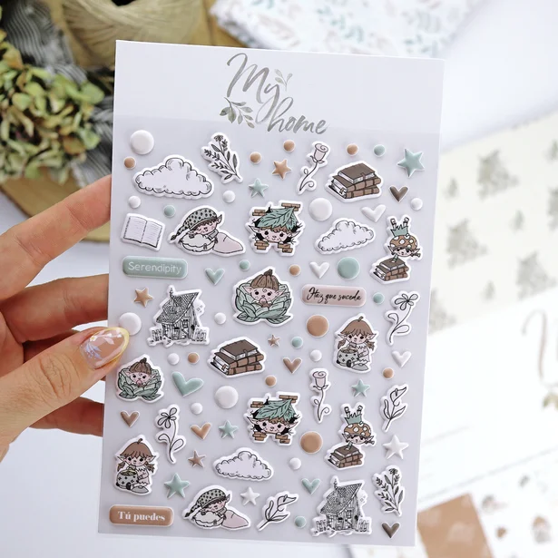 Pegatinas puffy My Home