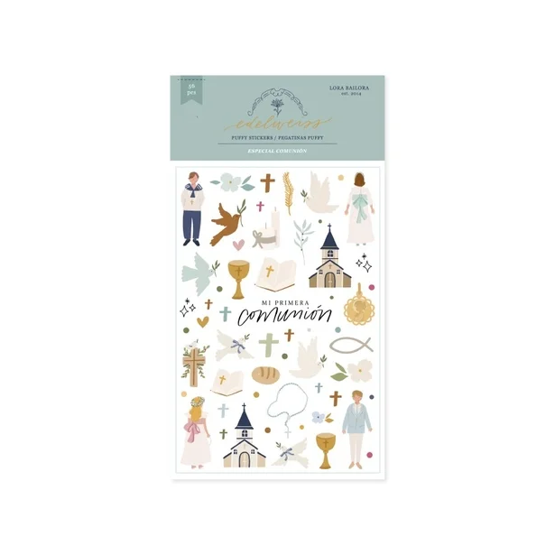 Puffys ilustraciones comuni&oacute;n EDELWEISS