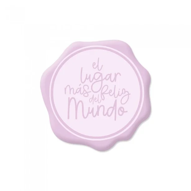 Sello lacre el lugar mas feliz del mundo