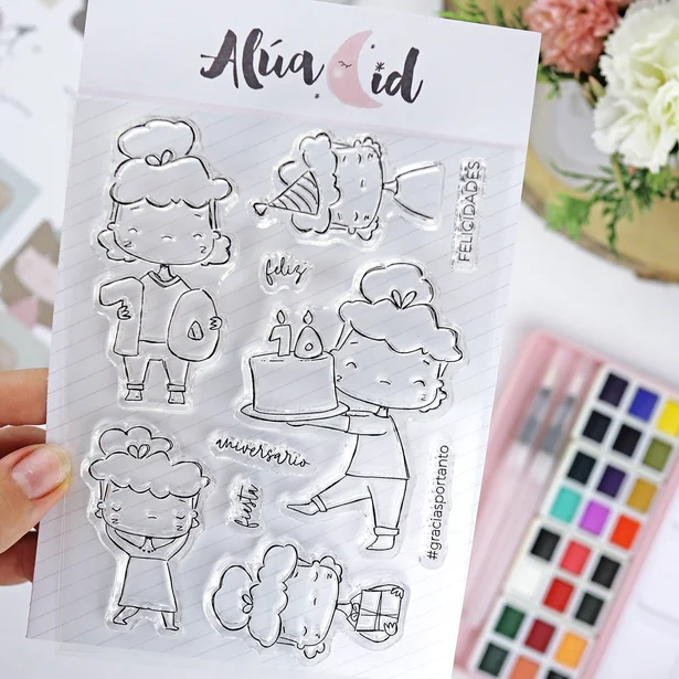 Set de sellos 10 a&ntilde;os con Rita