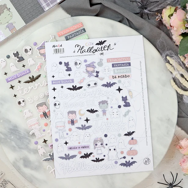 Pegatinas puffy Cute Halloween de Al&uacute;a Cid
