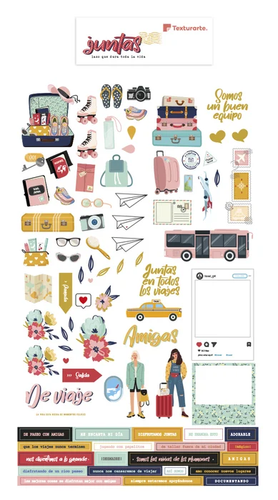 Paquete de decoraciones en papel Colecci&oacute;n Juntas (die cuts)