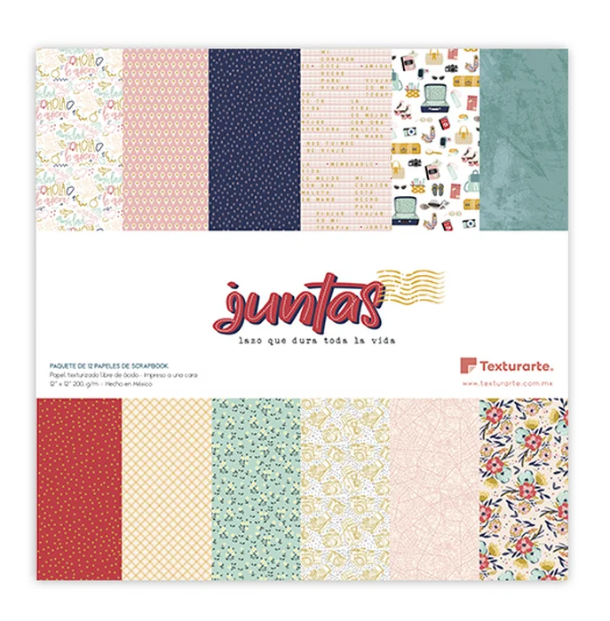 Pad de papeles 12"x12" Colecci&oacute;n Juntas