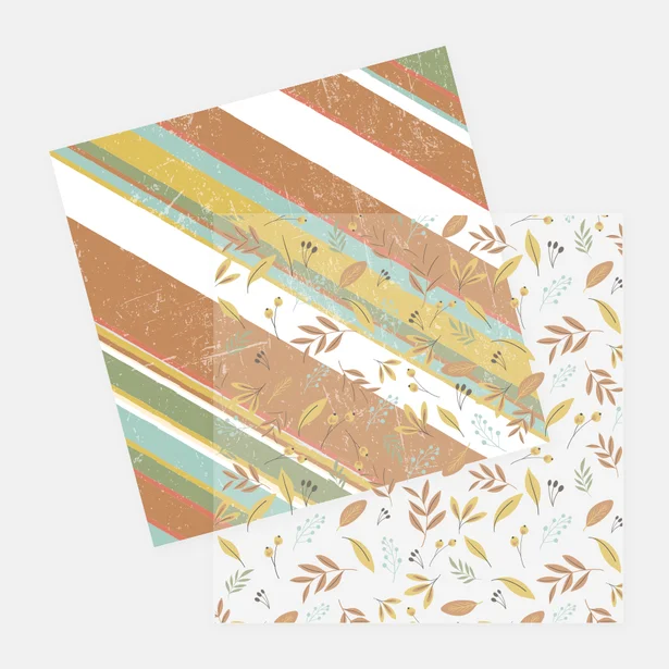 Paquete de 2 vellum impresos Aires de Oto&ntilde;o