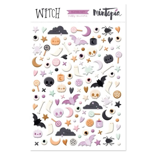 Pegatinas puffy &ndash; WITCH